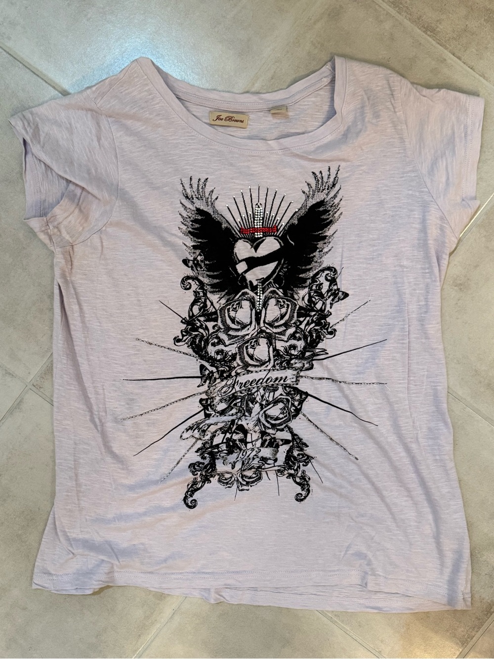Joe Browns Purple Slub Tee Sz 14